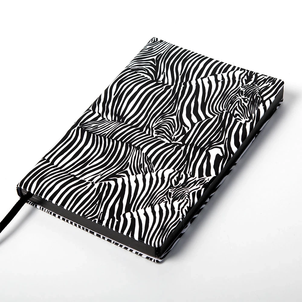 Notizbuch A5 Blanko Seeigel Leder Dunkelblau