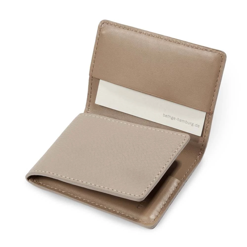 Kreditkartenetui Adri 3-fach 9 5x7 0 cm Leder taupe