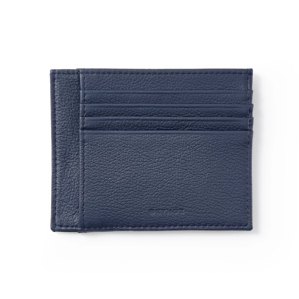 Kartenetui 8 Karten Leder Blau