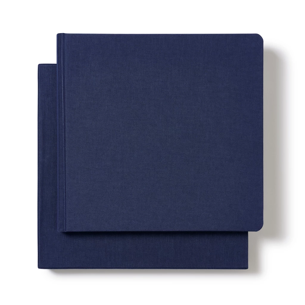 Gästebuch 180 Seiten Navy Leinen