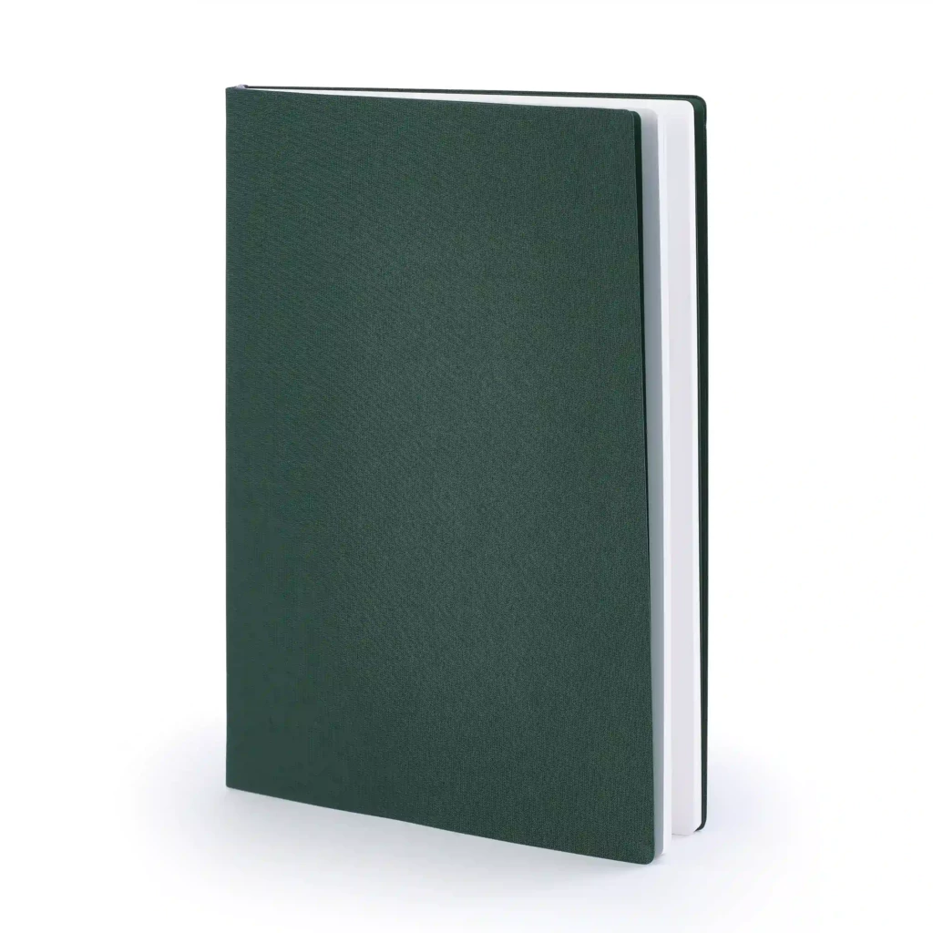 Leinen Notizbuch A4 blanko Grün