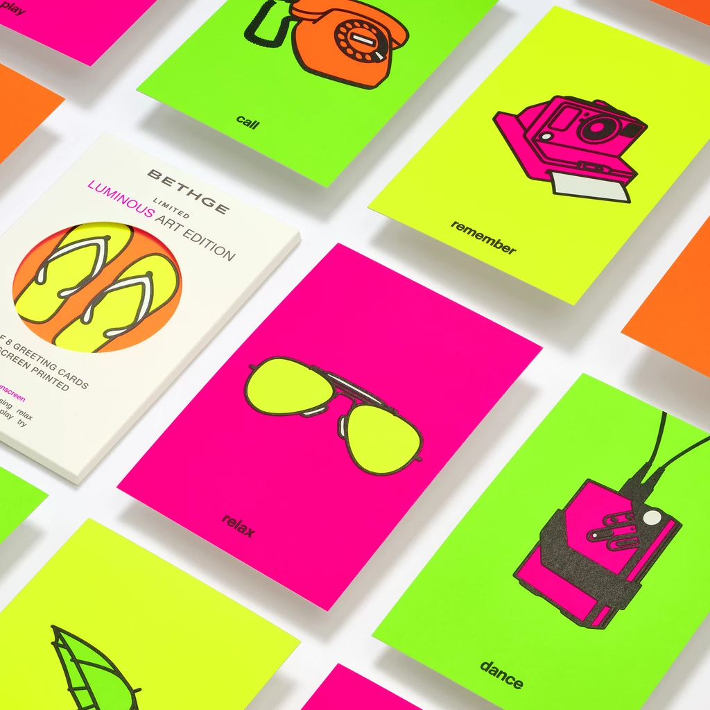 Grußkarten-Set Luminous Art Edition mit 8 Grußkarten