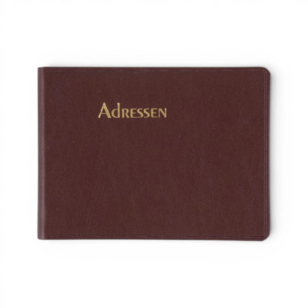 Adressbuch Ausgabe No. 23 TeBeskin Kunstleder granat-bordeau
