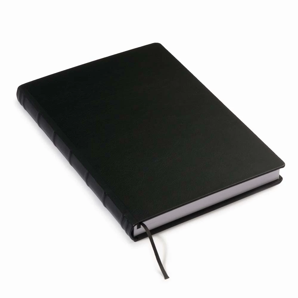 Gästebuch A4 Leder Schwarz