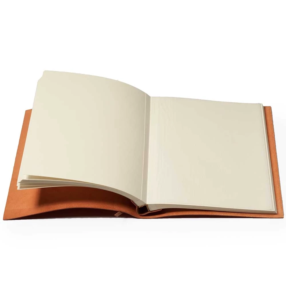 Fotoalbum 30 Blatt Leder Orange