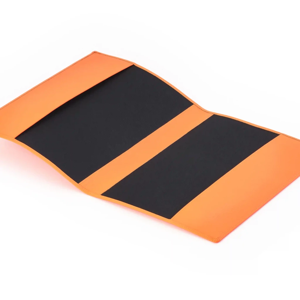 Buchhülle A4 Leder Orange