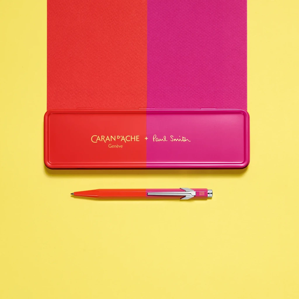 Caran d'Ache Kugelschreiber 849 Paul Smith Warmred/Melrose
