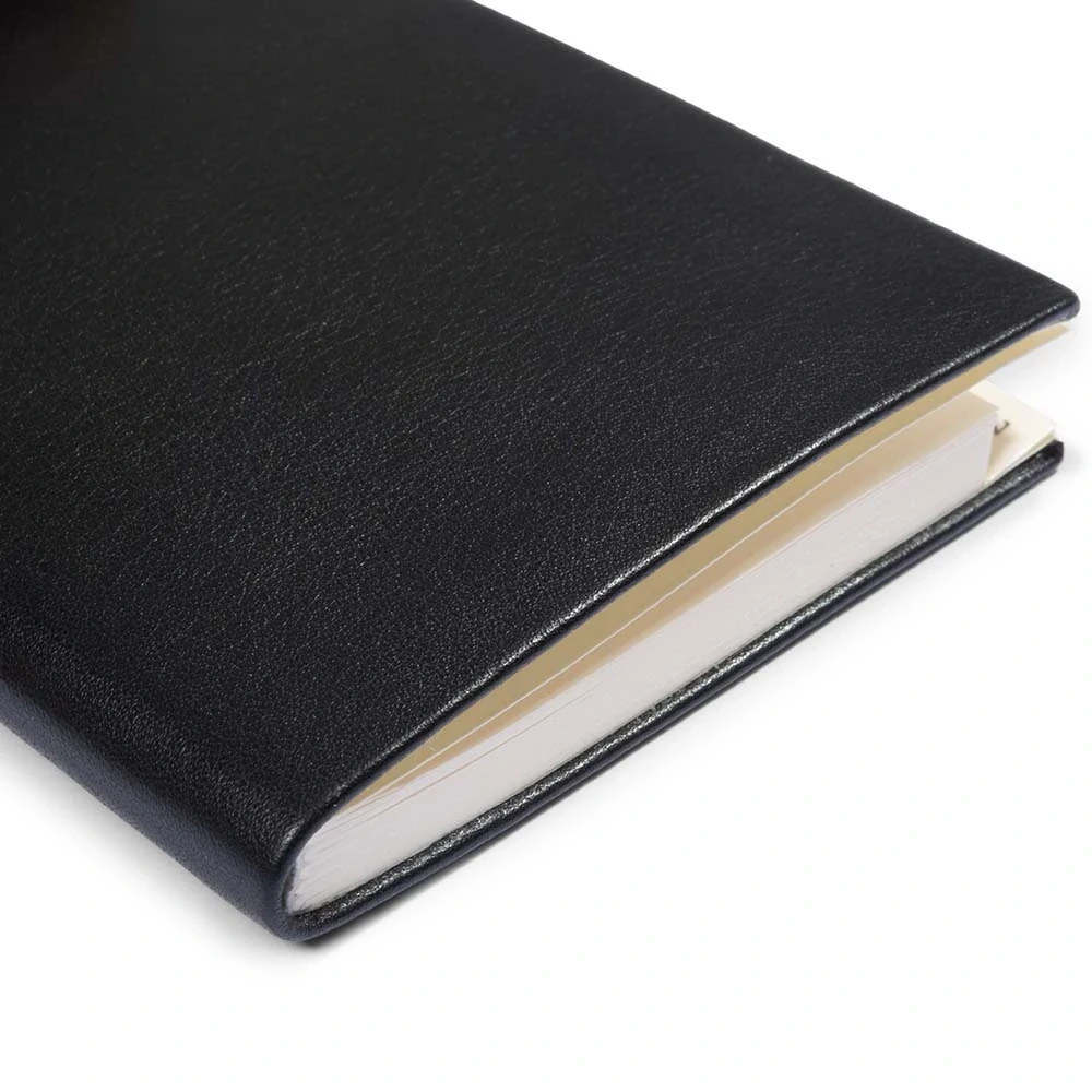 Adressbuch Leder Schwarz