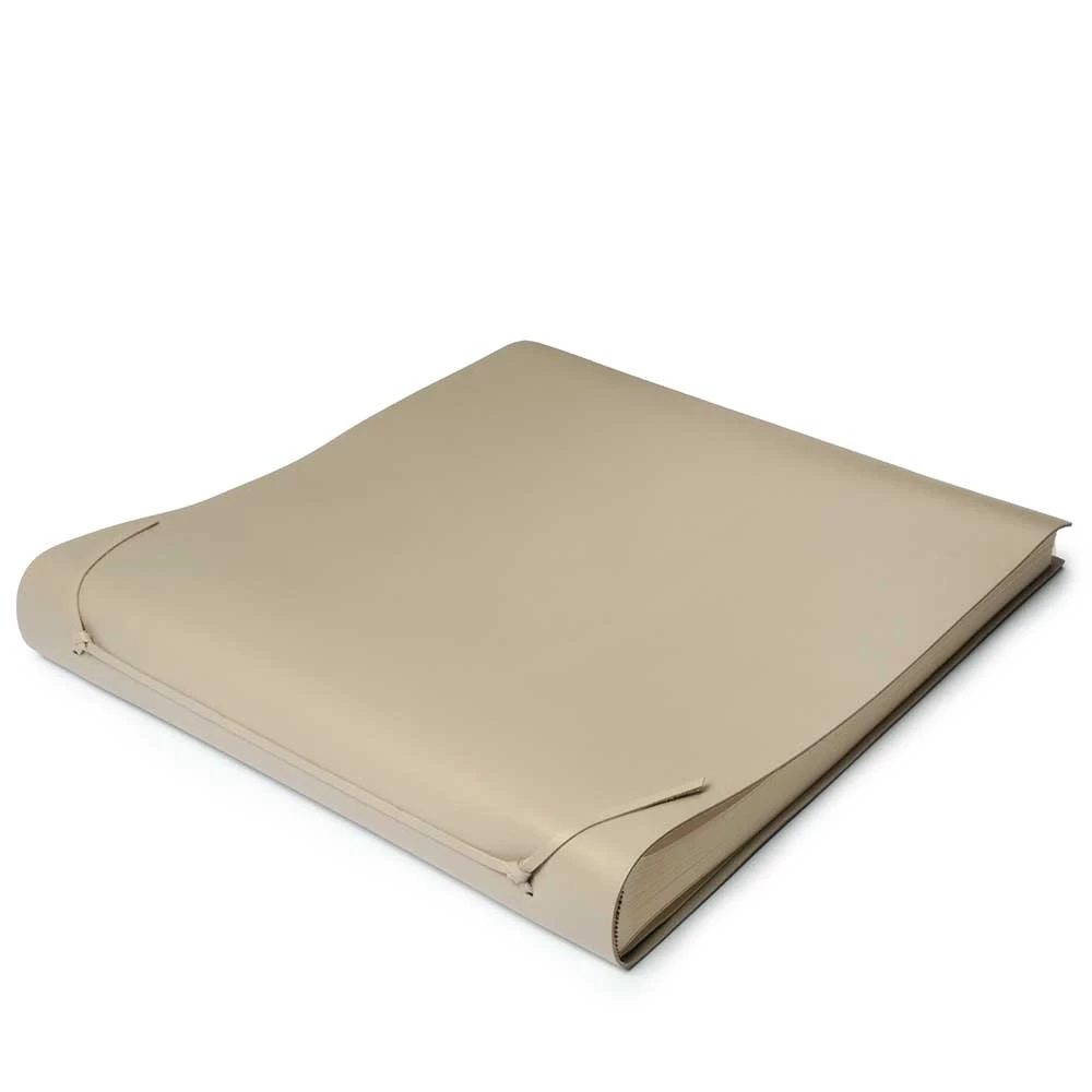 Fotoalbum 50 Blatt Leder Taupe