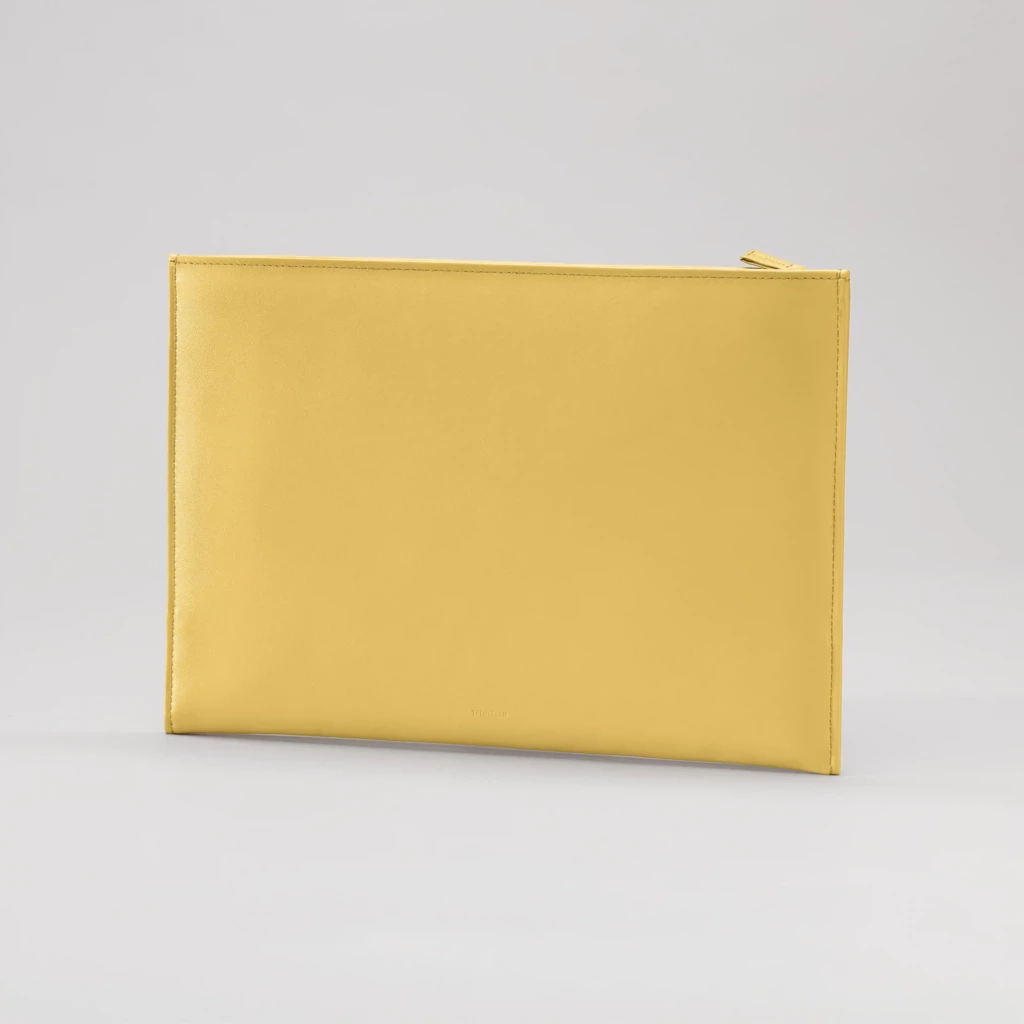 Treuleben Pouch Wallaby Leder Gelb