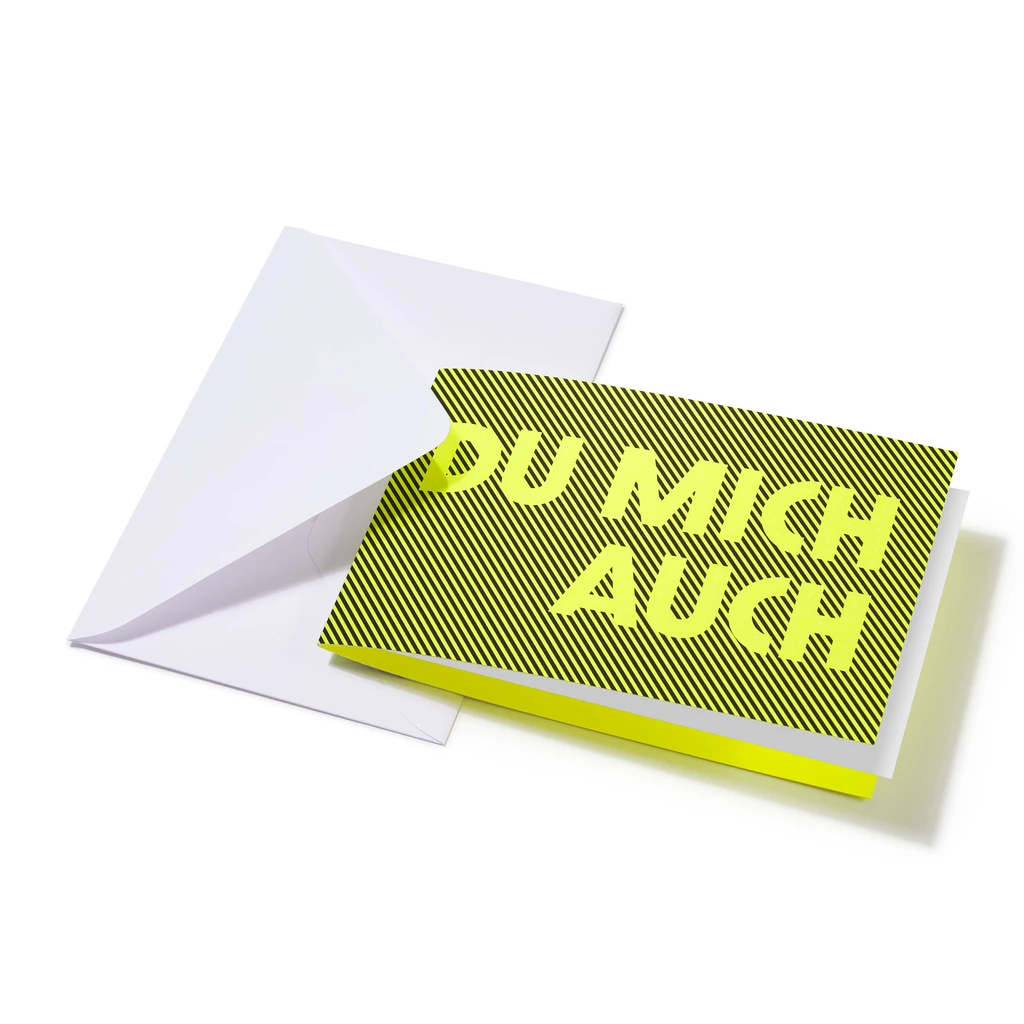 Grußkarte "Du mich auch" Glow