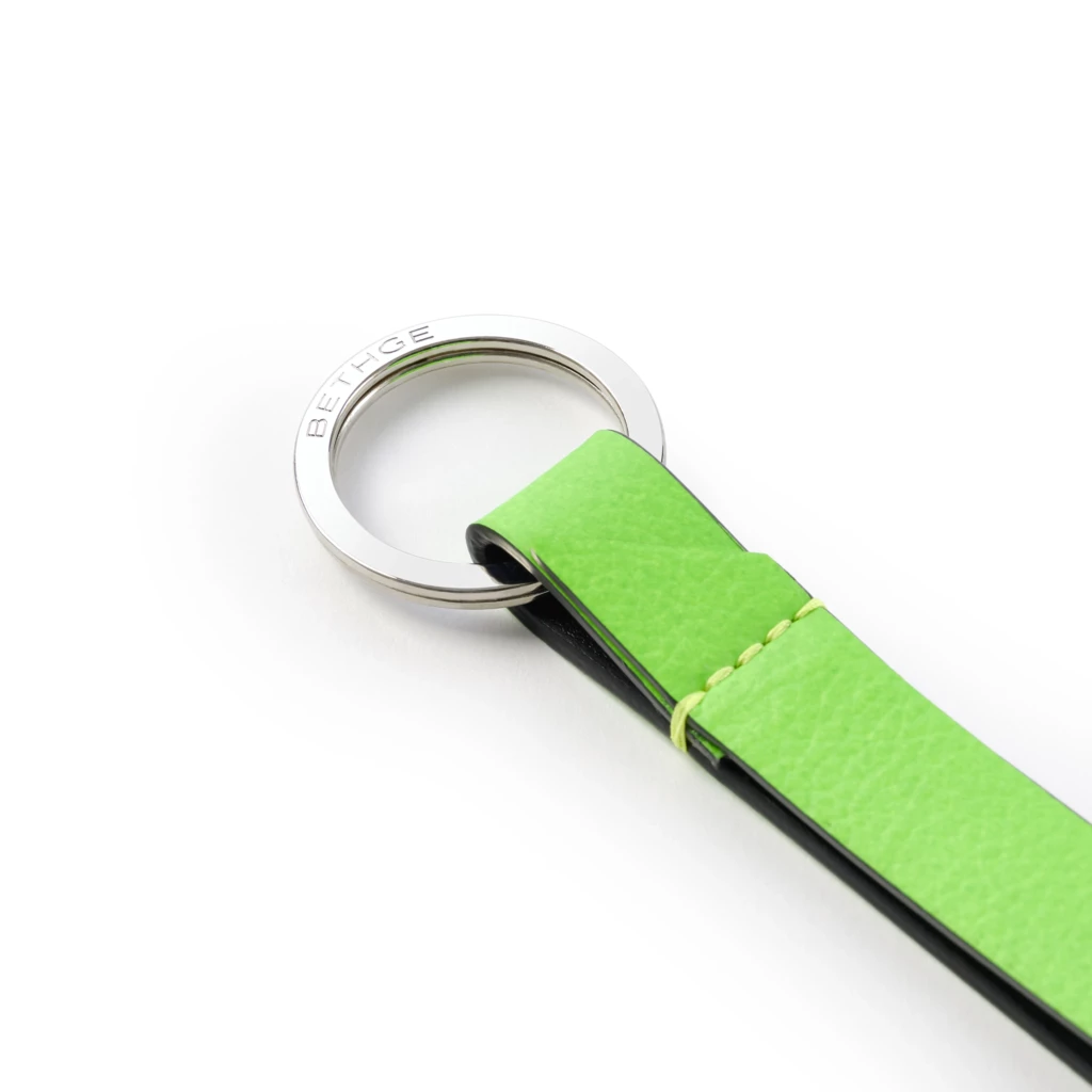 leder_schluesselanhaenger_neon_gruen_1 Leder Schlüsselanhänger Neon Grün