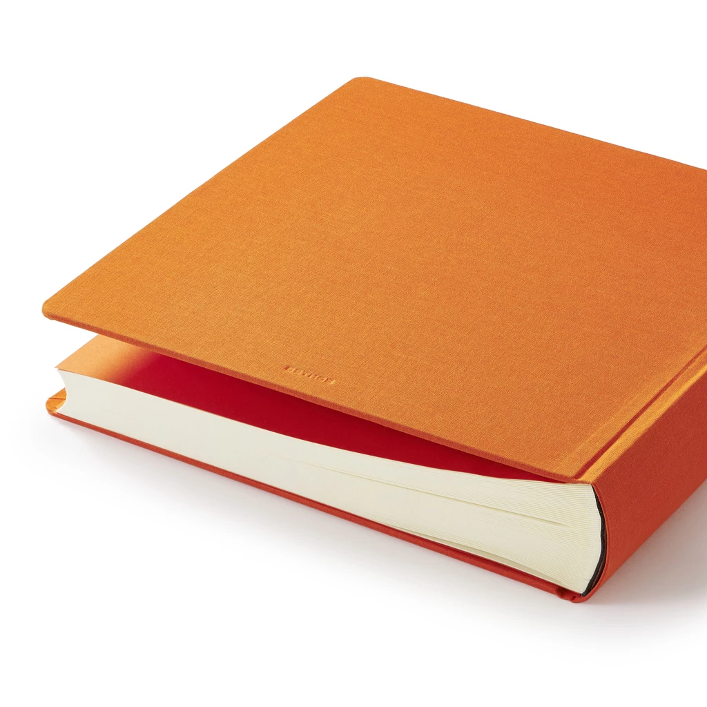 Fotoalbum 120 Seiten Leinen Orange
