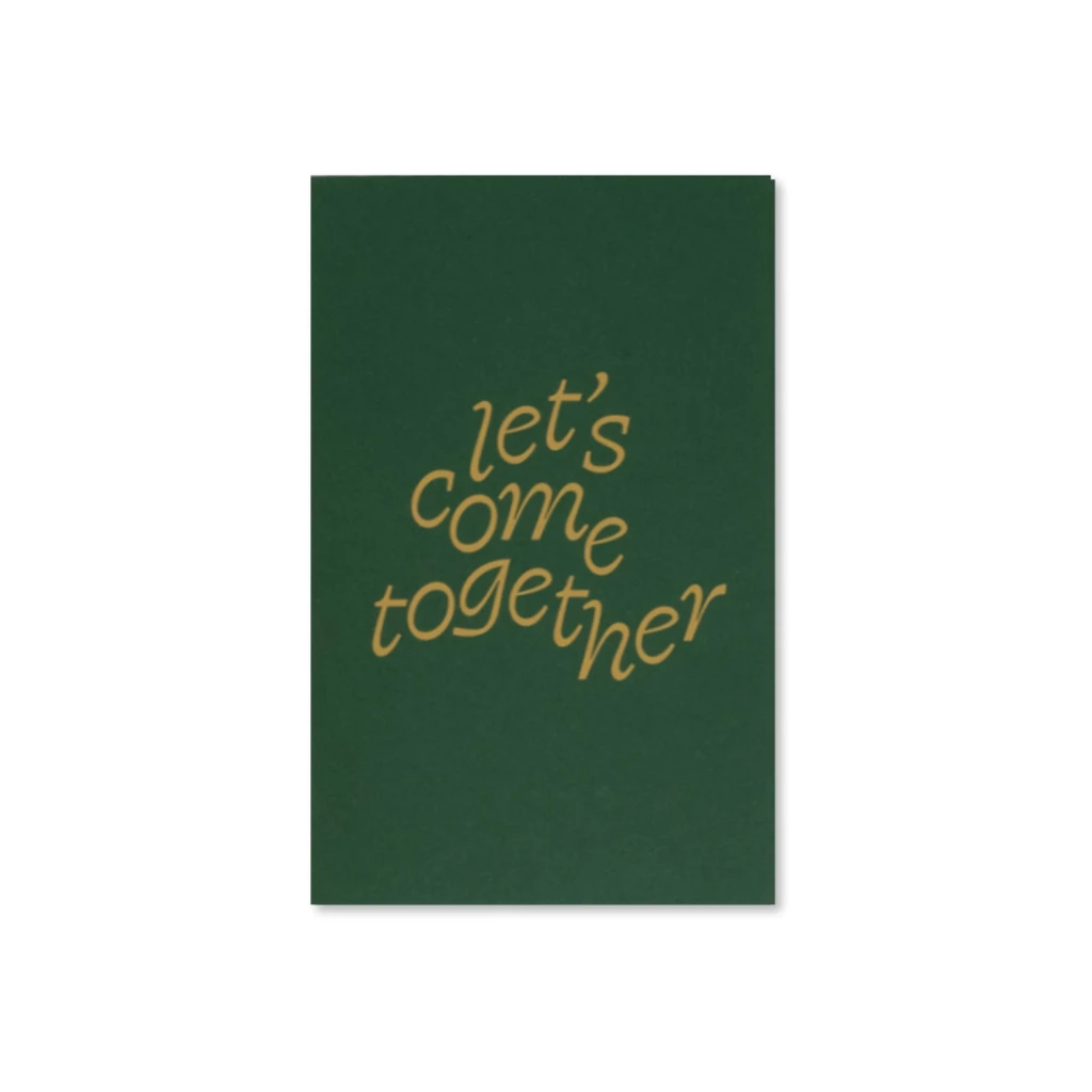 Grußkarten-Set Let's come together Mini mit 5 Klappkarten