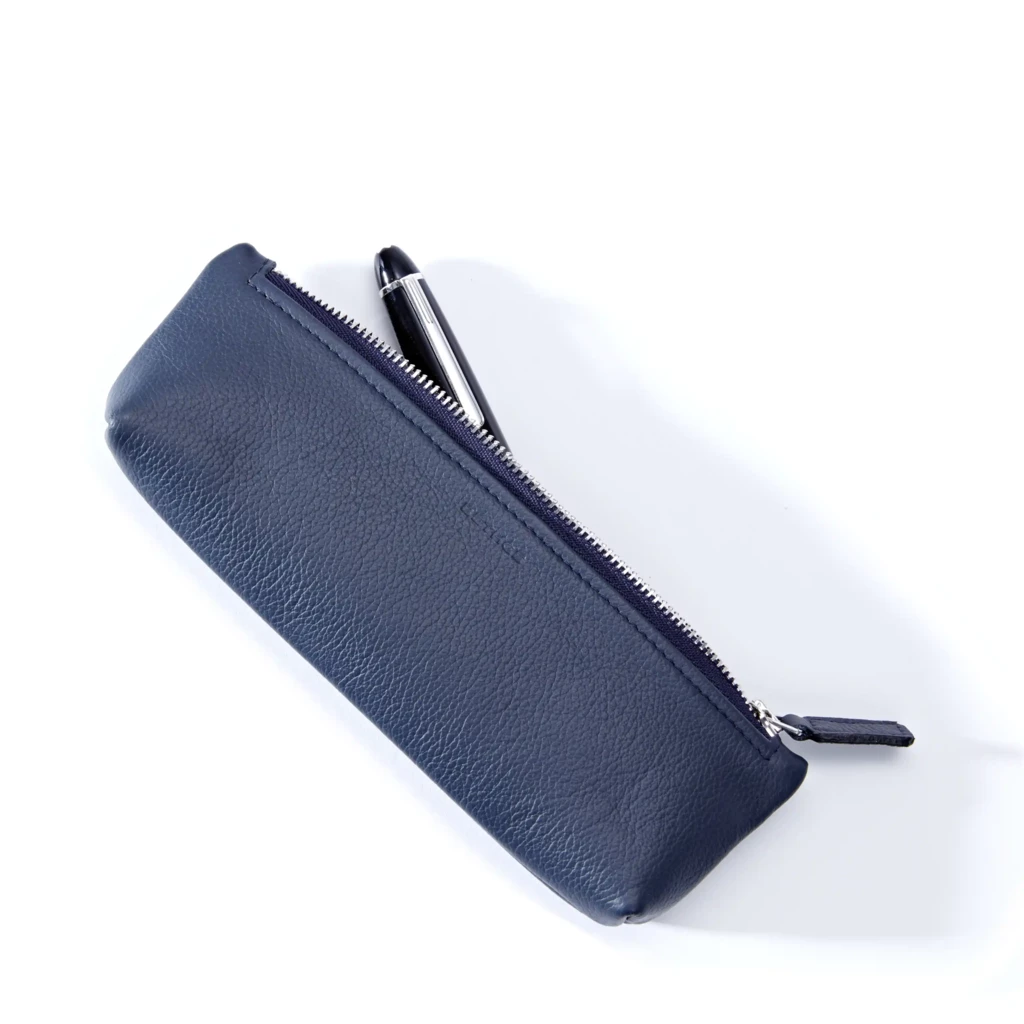 Federmappe Leder Blau