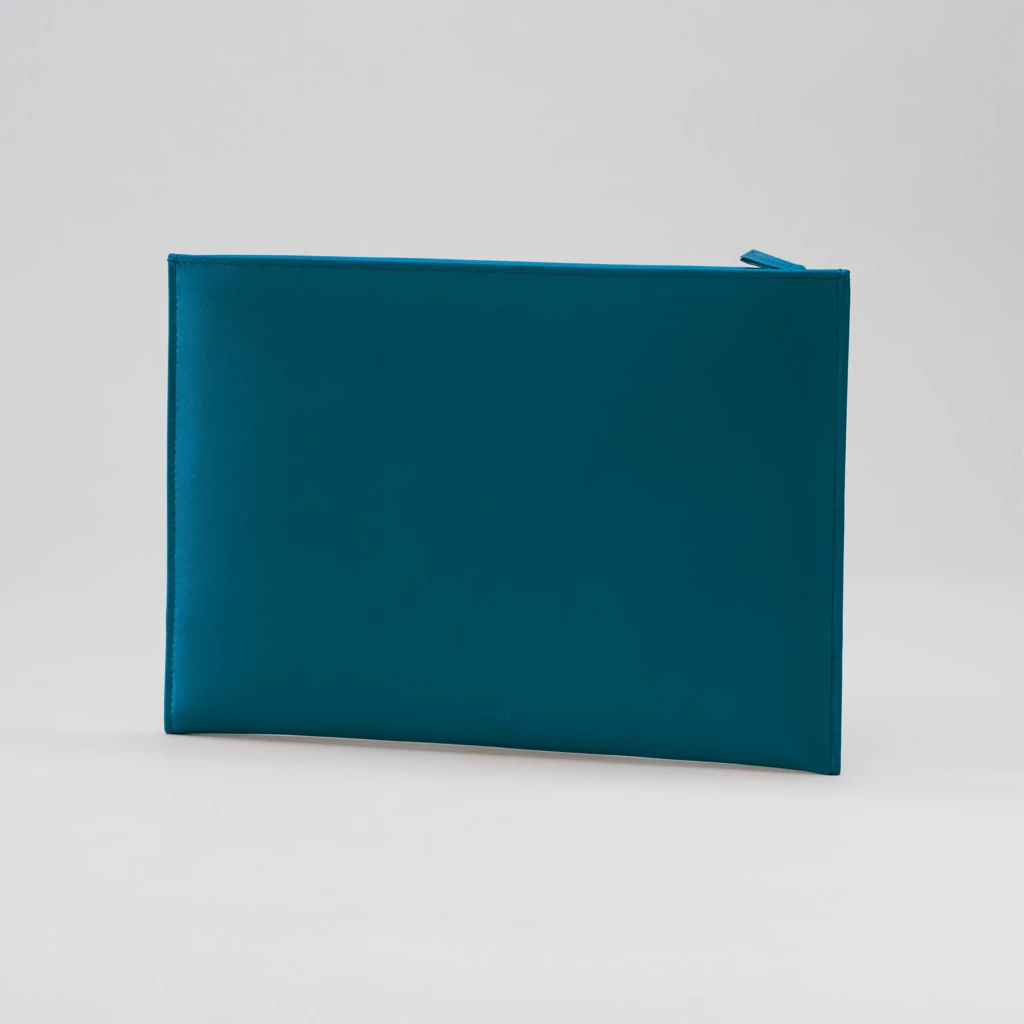 Treuleben Pouch Wallaby Leder Blaugrün
