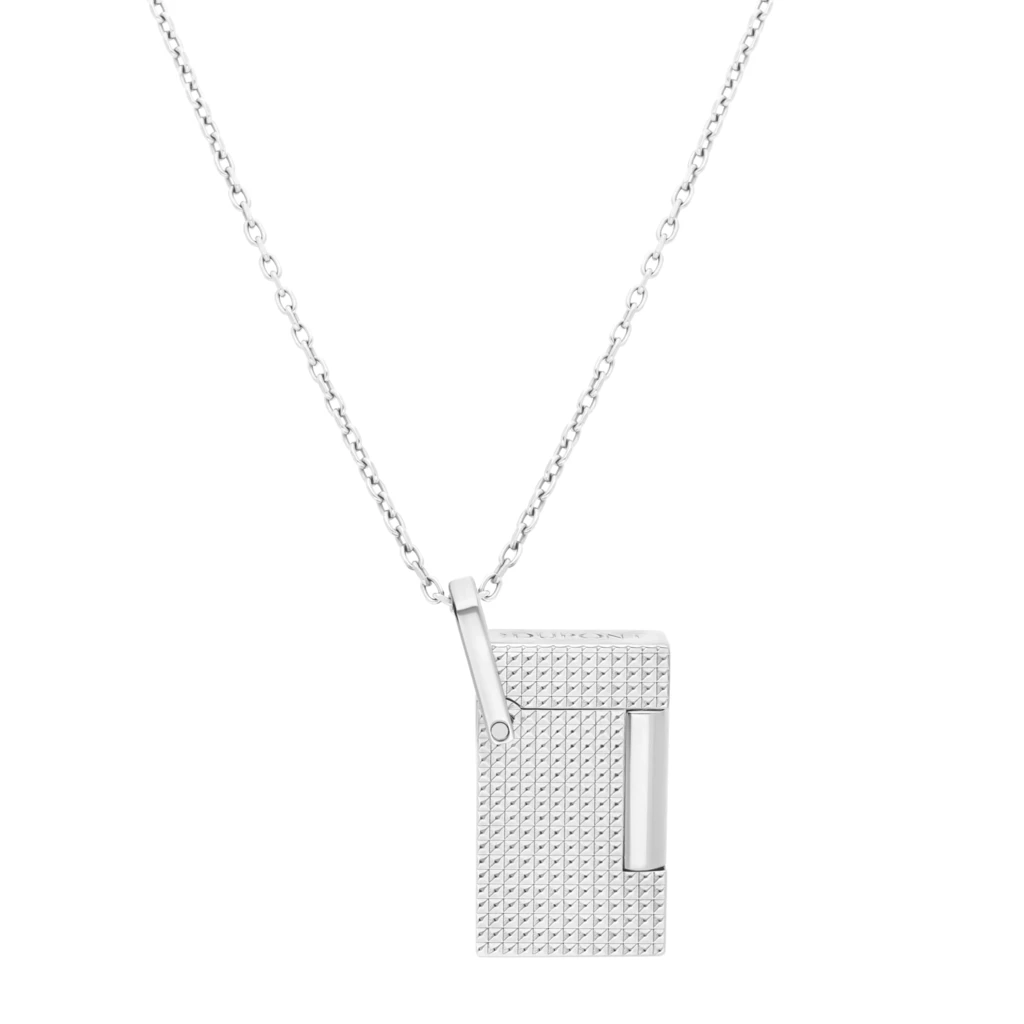 S.T. Dupont Halskette Feuerzeug Silber