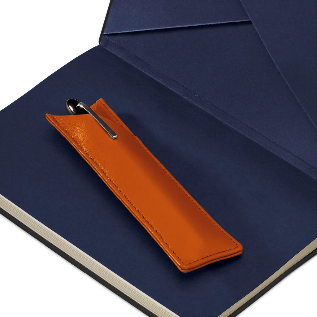 Treuleben Stifteetui Leder Orange