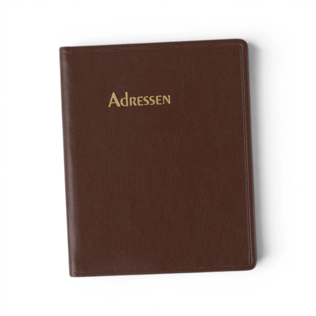 Adressbuch Ausgabe No. 20 TeBeskin Kunstleder chestnut-braun