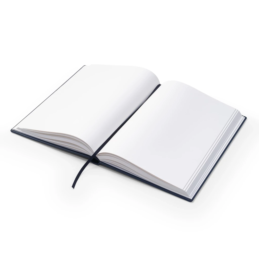 Gästebuch A4 Leder Dunkelblau