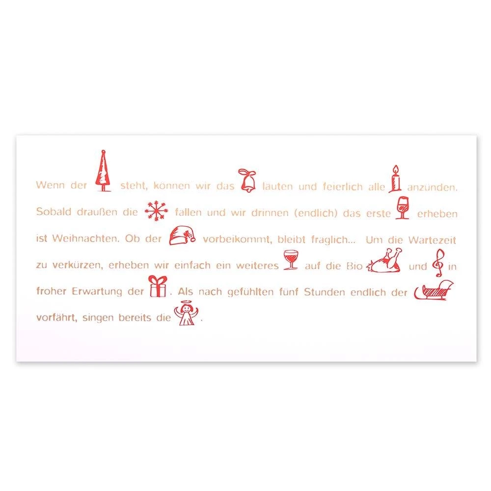 Weihnachtskarte Story Bio-Gans
