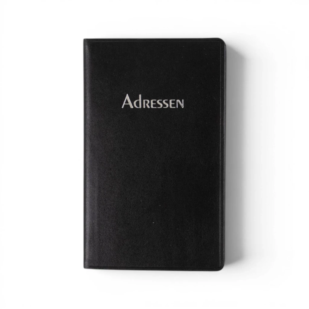 Adressbuch Ausgabe No. 26 Rindvoll Verona Leder onyx-schwarz