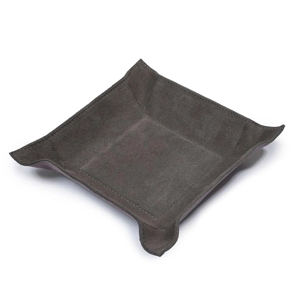 Taschenleerer Wildleder Quadratisch Leder Lava