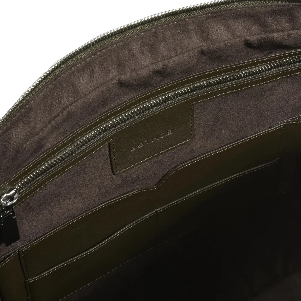 Aktentasche Python Leder Olive