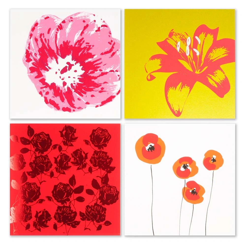 Grußkarten-Set Flower Power 8 Klappkarten
