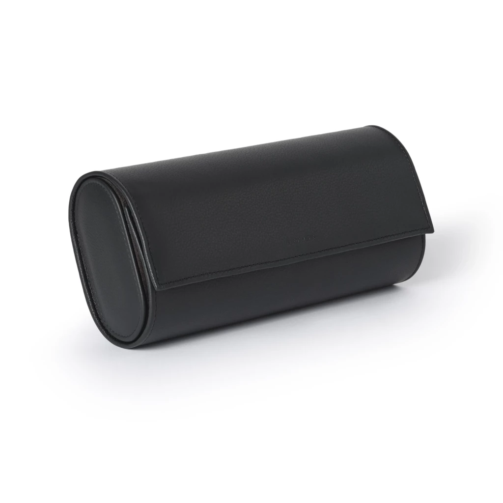 leder_uhrenrolle_fuer_3_uhren_kollektion_1977_schwarz_2 Leder Uhrenrolle für 3 Uhren Schwarz