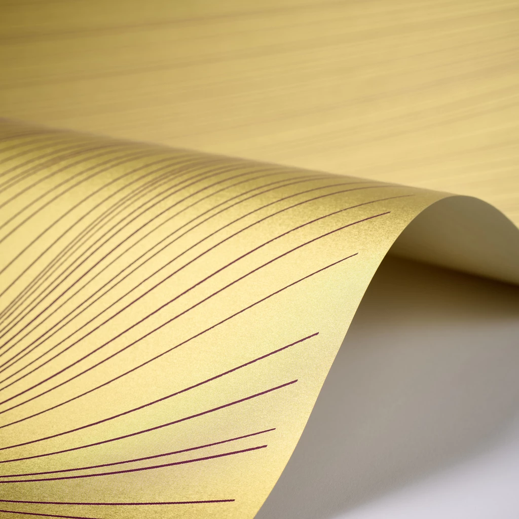Geschenkpapier Lines 3er-Set Gold