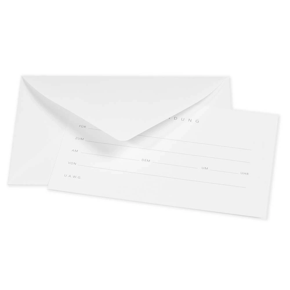 Einladungskarte – Invitation Set BlancBlanc