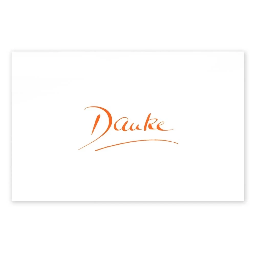 Grußkarte Danke Kalligrafie