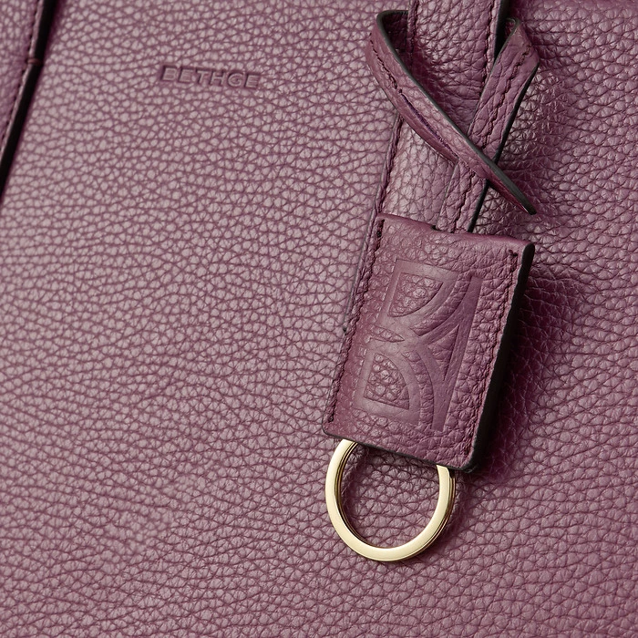 Business Shopper Leder Aubergine