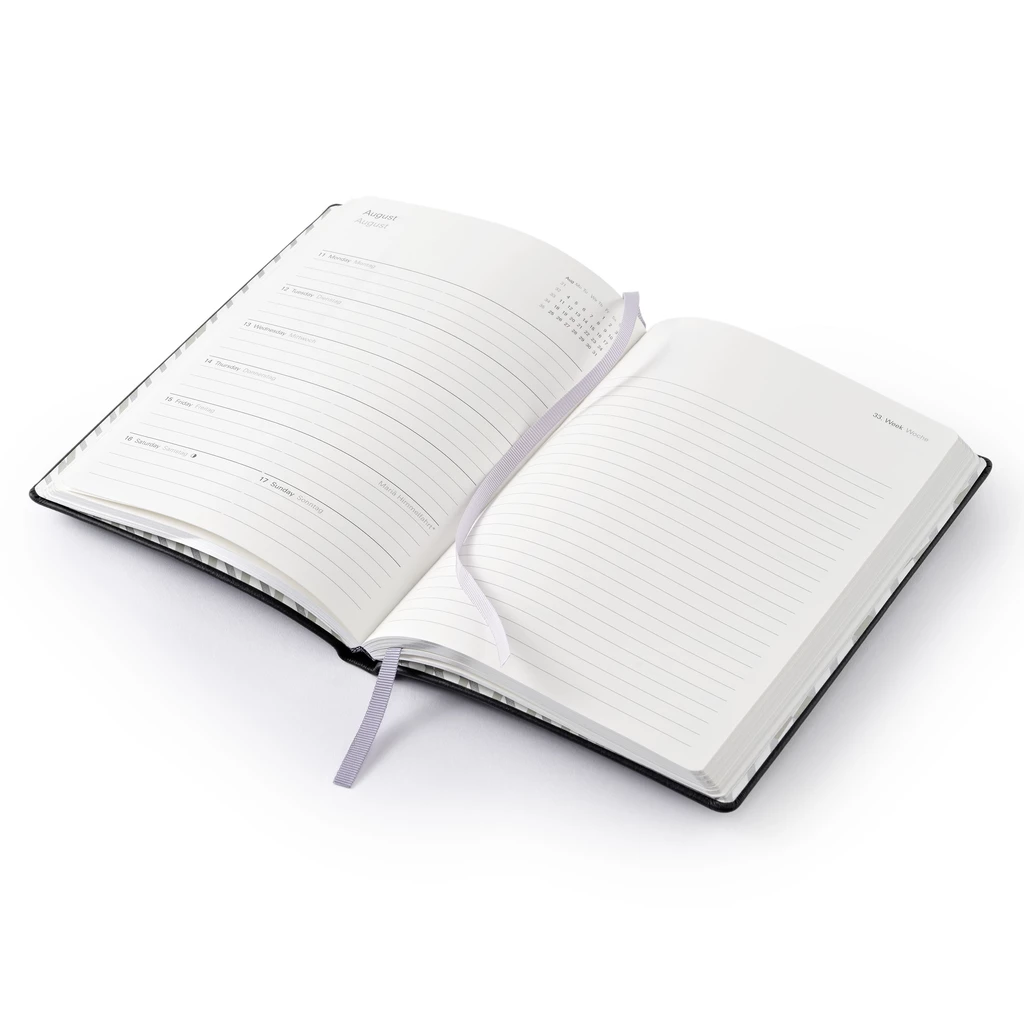 Wochenkalender Notizen 2027 Verona Black