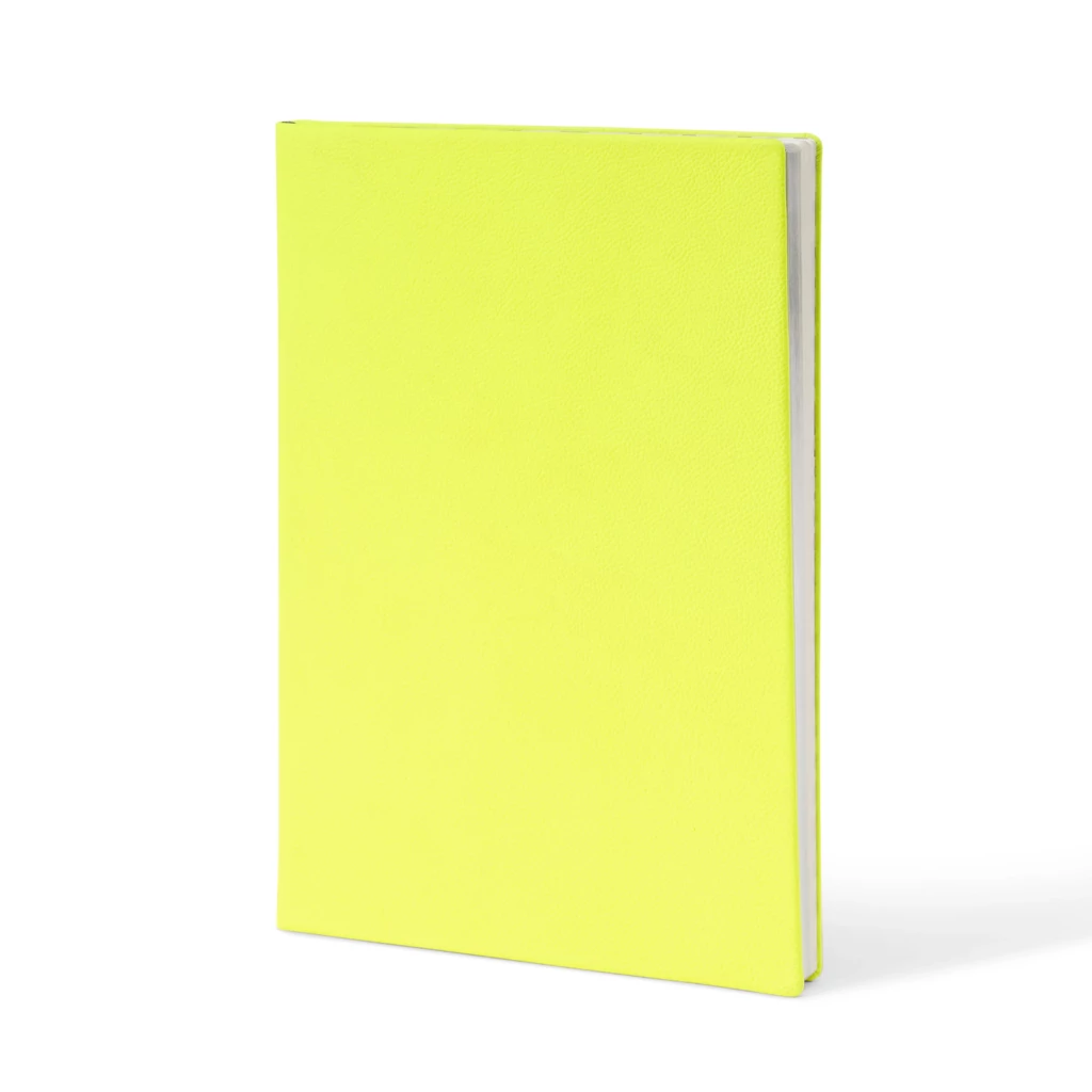 Notizbuch A4 Dotted Leder Gelb