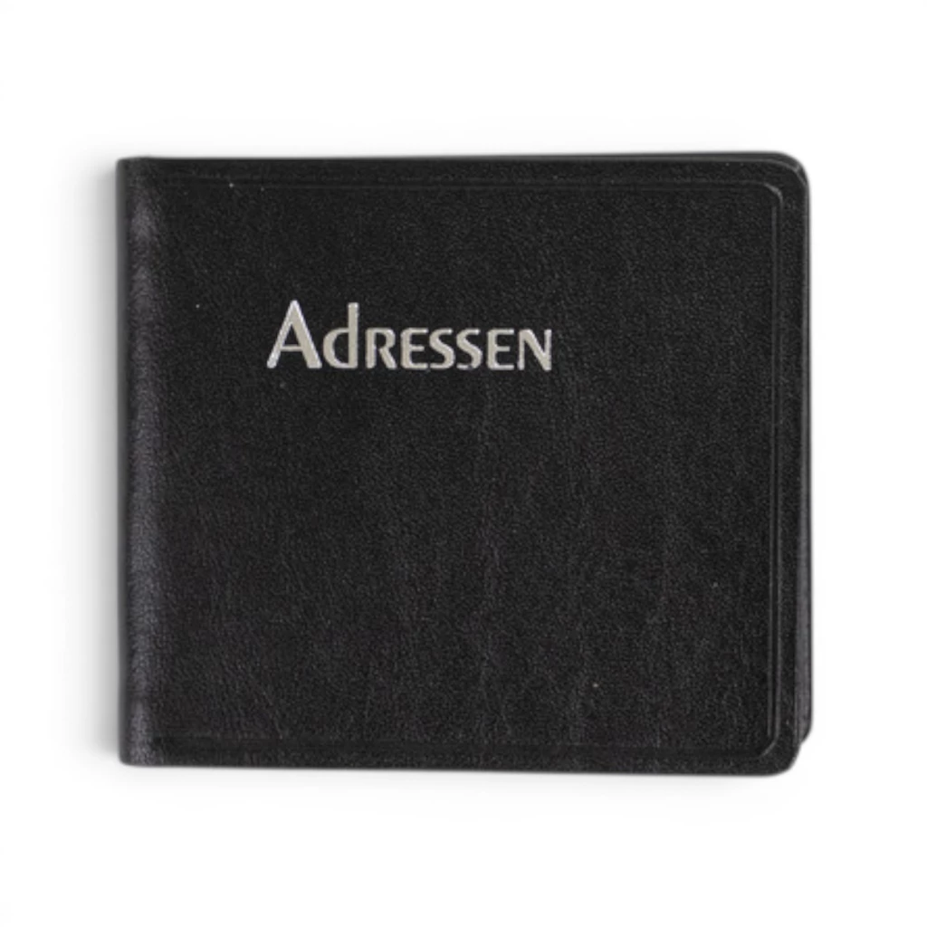 Adressbuch Ausgabe No. 21 Rindvoll Verona Leder onyx-schwarz