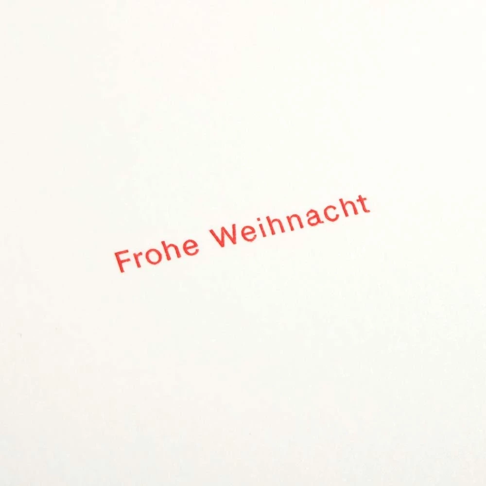 Weihnachtskarte Frohe Weihnachten Typografie