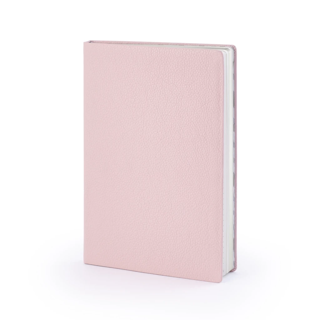 Notizbuch A5 blanko Leder Rosé
