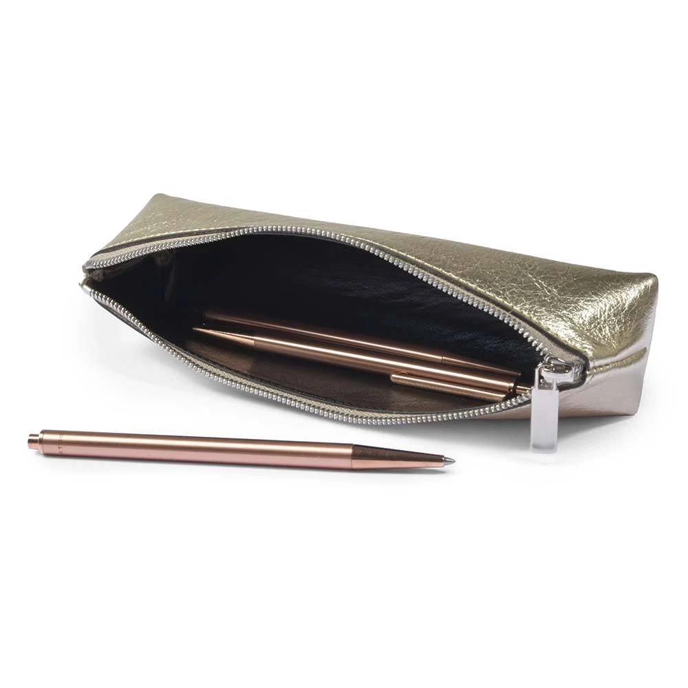 Federmappe Leder Platin