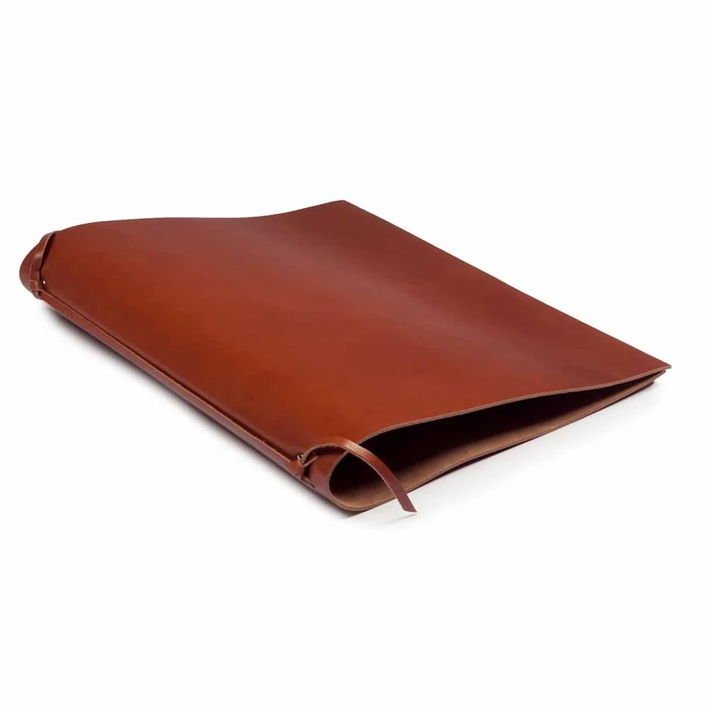 Ringbuch A4 4 Ringe Leder Hellbraun