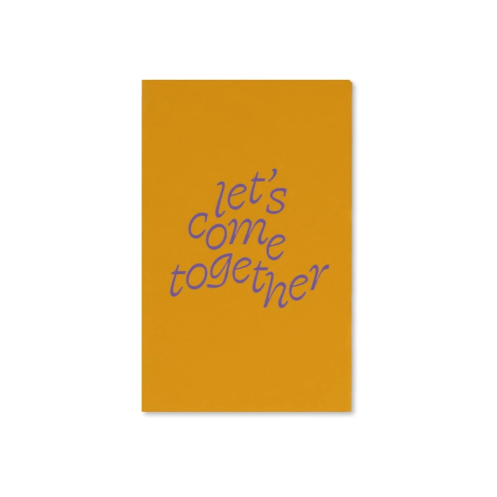 Grußkarten-Set Let's come together Mini mit 5 Klappkarten