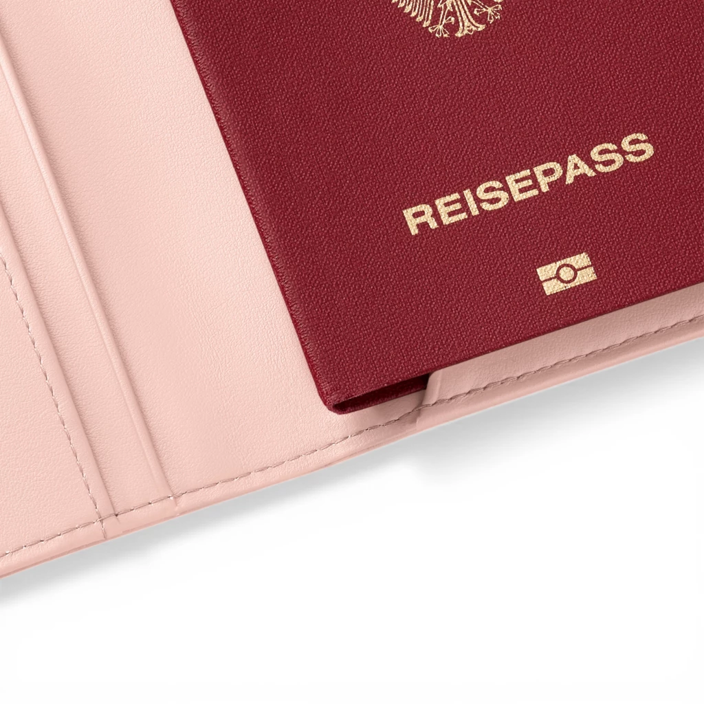 Treuleben Reisepasshülle Leder Rosa
