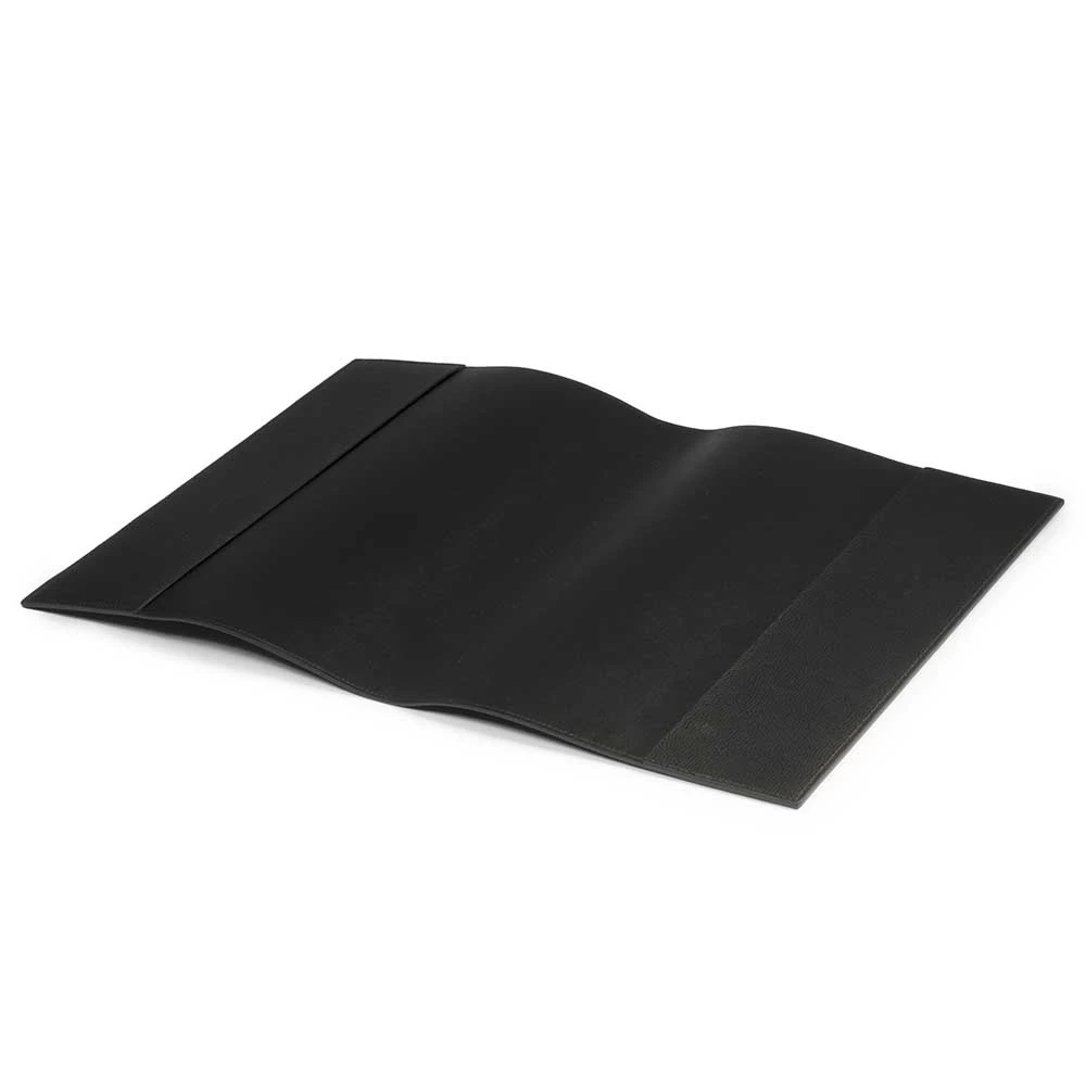 Buchhülle A4 Leder Schwarz