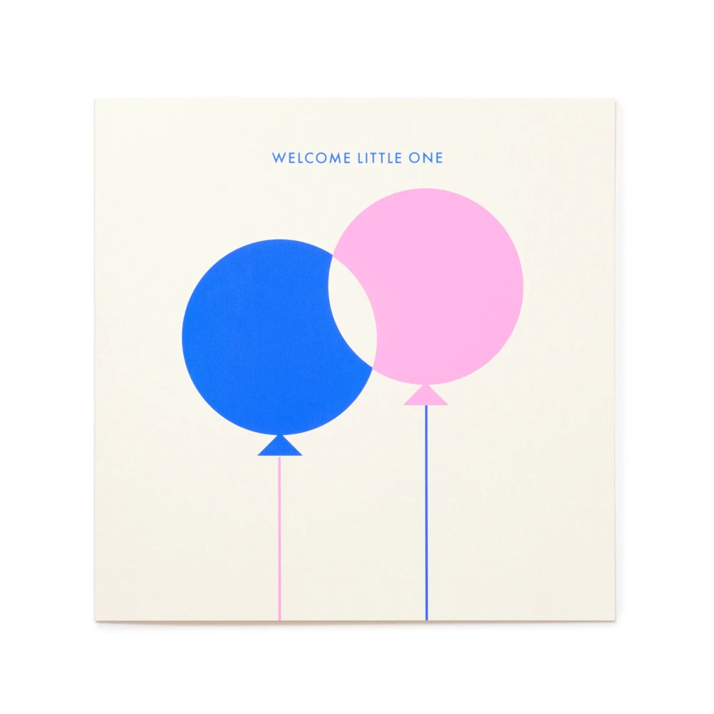 Grußkarte "Welcome Little One", Quadratisch