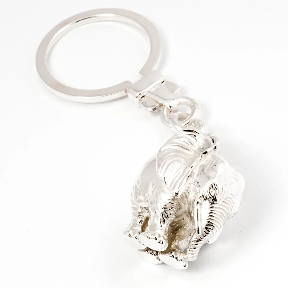 Schlüsselkette Elefant 925 Silber
