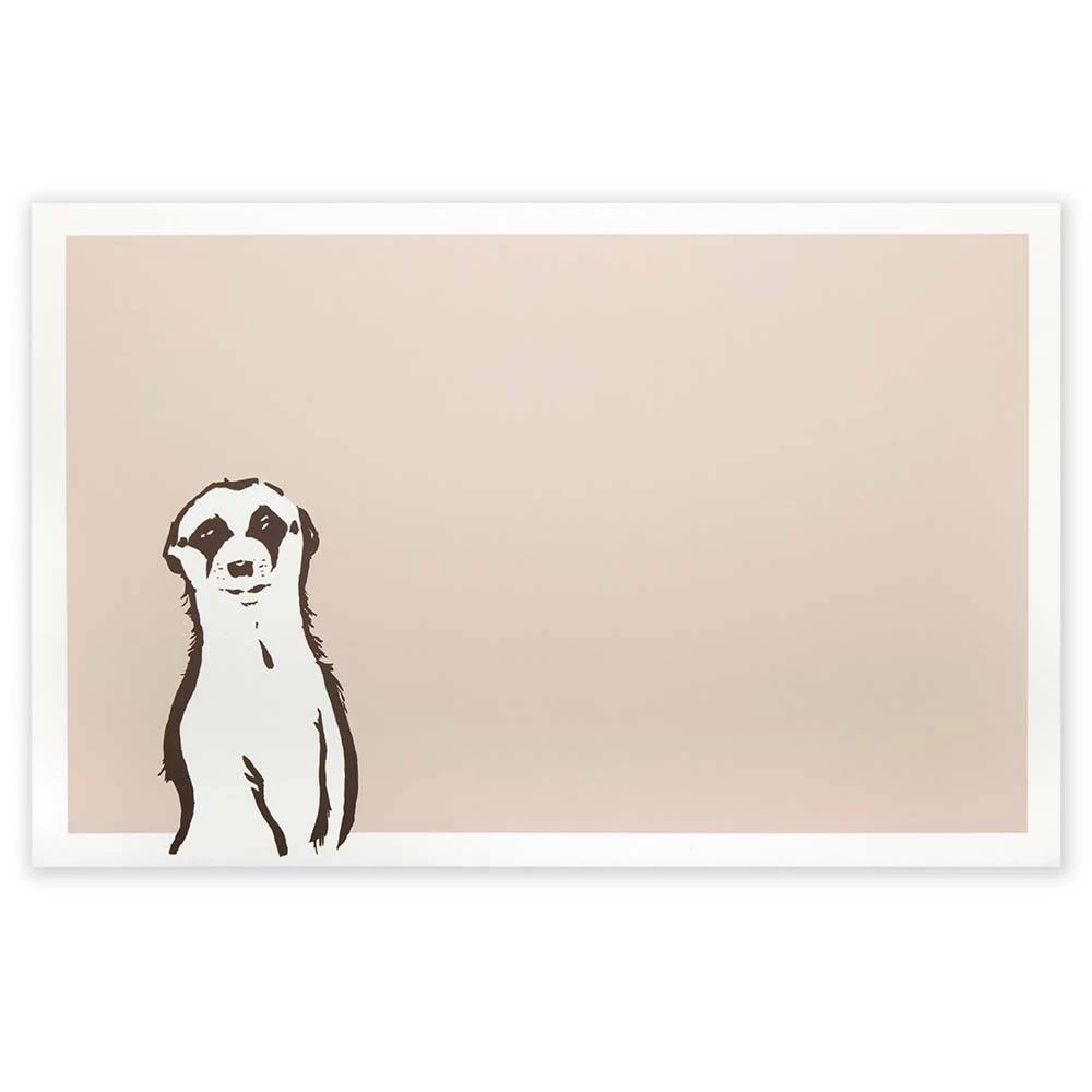 Grußkarte Erdmännchen Smooth Ivory