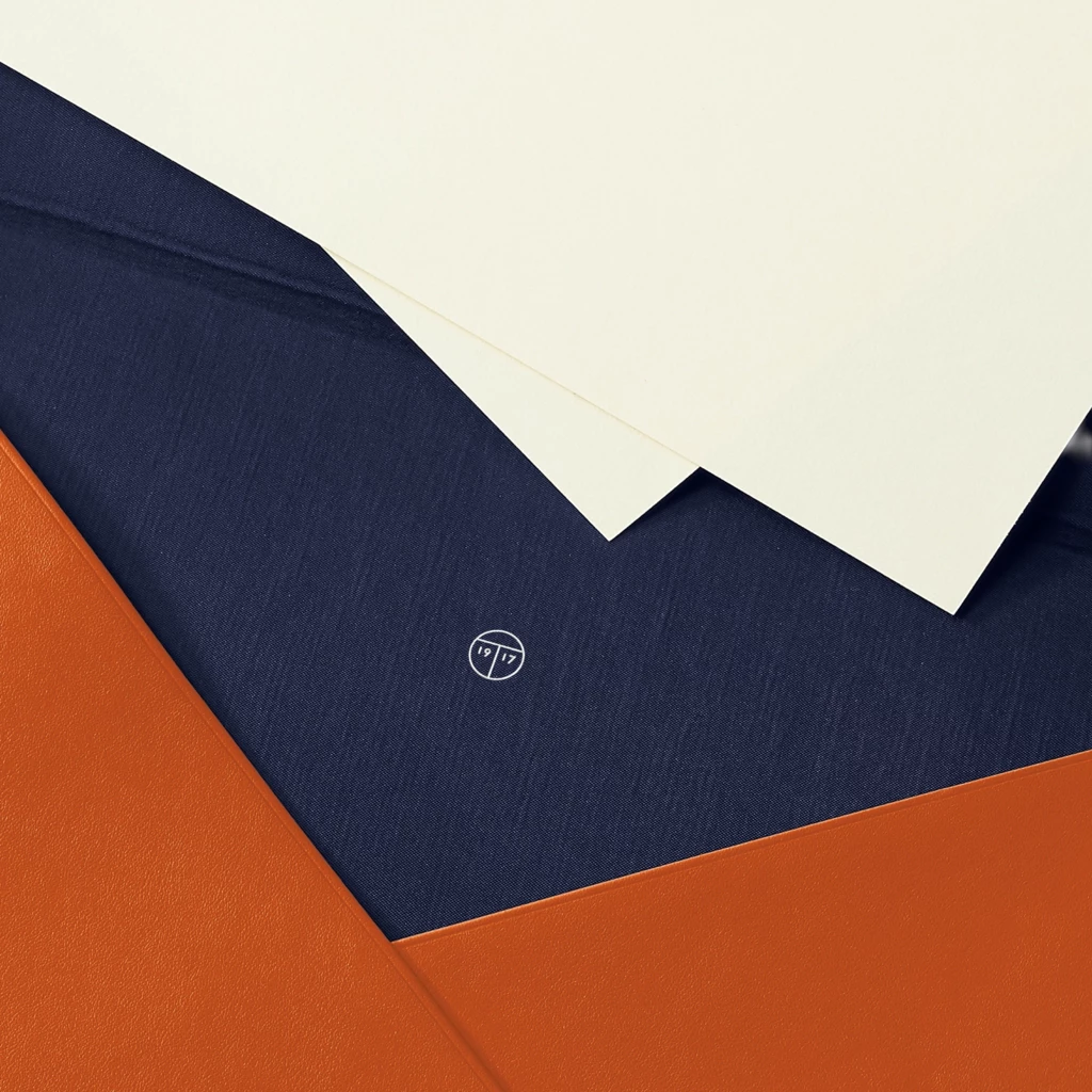Treuleben Dokumentenmappe Envelope Leder Orange