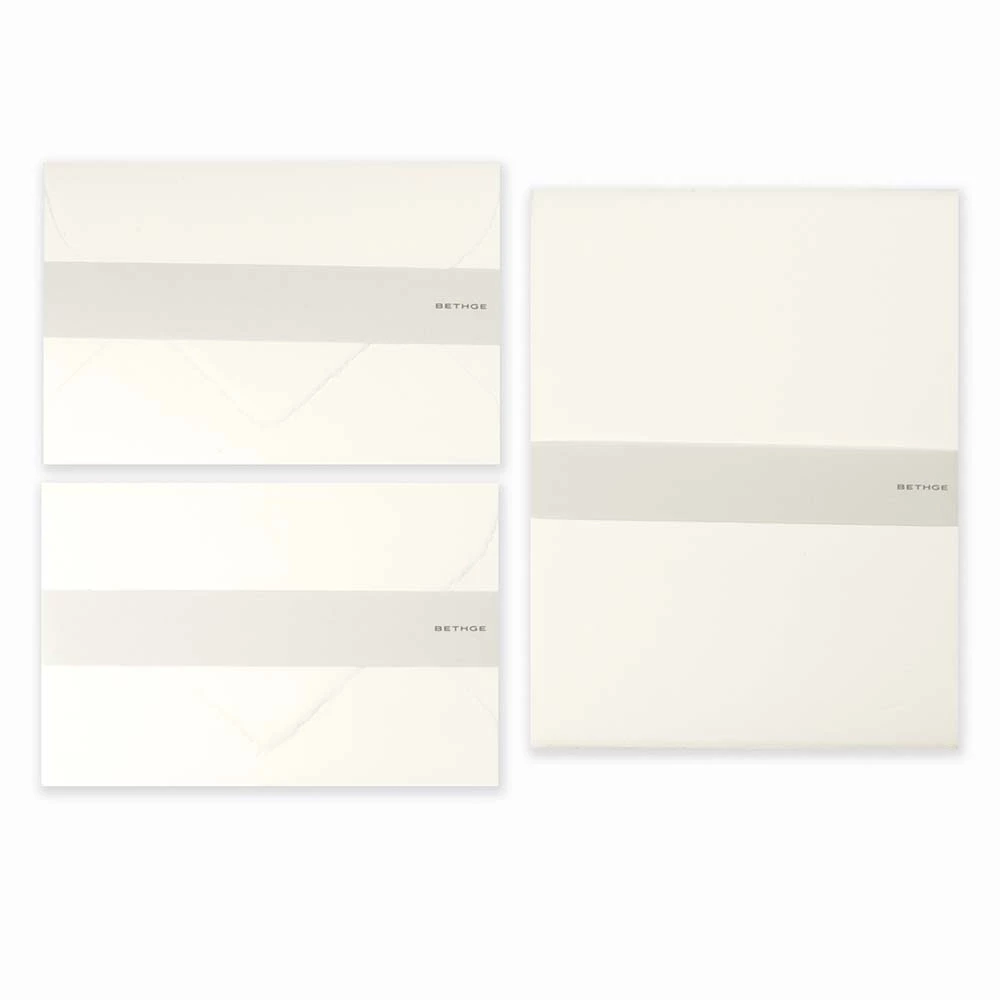 Briefkarten-Set Diplomat, Büttenpapier