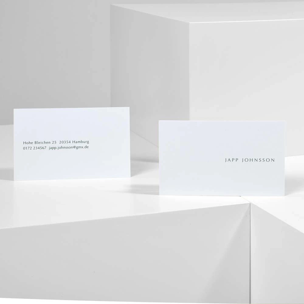 100 individuelle Visitenkarten, Japp Johnson